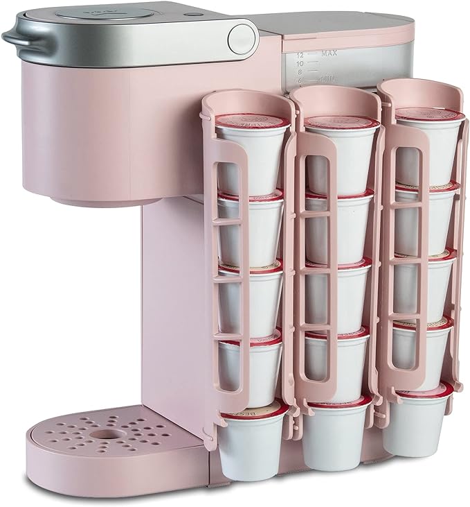 Coffee Pod Holder Side Mount K Cup Storage, Pink