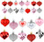 Valentines Day Decor 48 Pieces Ornaments for Valentines Tree Decorations, 10 Styles