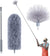 Cobweb Duster with Extension Pole, Spider Web Brush & Ceiling Duster Kit for Cleaning