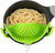 Pasta Strainer, Strainers and Colanders Adjustable Clip on Strainer for Pots, Green