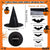 Halloween Decor Witch Hat 12 Piece Set for Halloween Indoor Outdoor Decor