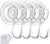 Suction Cup Hooks 4 Pieces Small Clear Heavy Duty Vacuum Suction Hooks with Wipes Shower Suction Cup