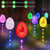 Solar Easter Egg Stake Lights 8 Pack for Easter Decorations for Garden Patio Yard Pathway Lawn Decor (Big Egg)