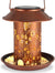 Metal Solar Bird Feeder for Outdoor Hanging Garden Lantern (Hummingbird Pattern)