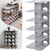 Adjustable Shoe Rack Shoe Slots Organizer, Pack of 6, Grey