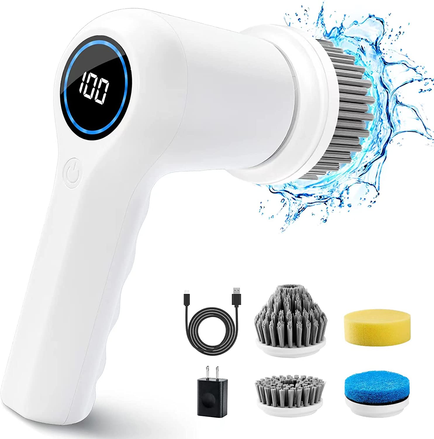 Electric Spin Cordless Cleaning Scrubber