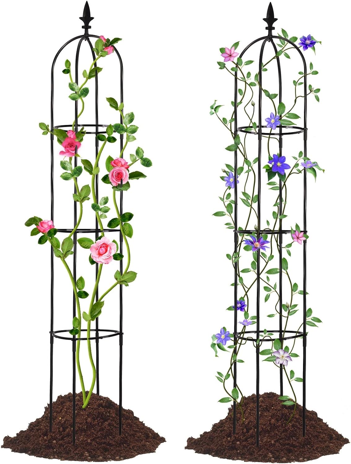 Garden Trellis 2 Pack for Climbing Plants Outdoor 6ft Tall Plant Trellis Support for Potted Plants Climbing Vine