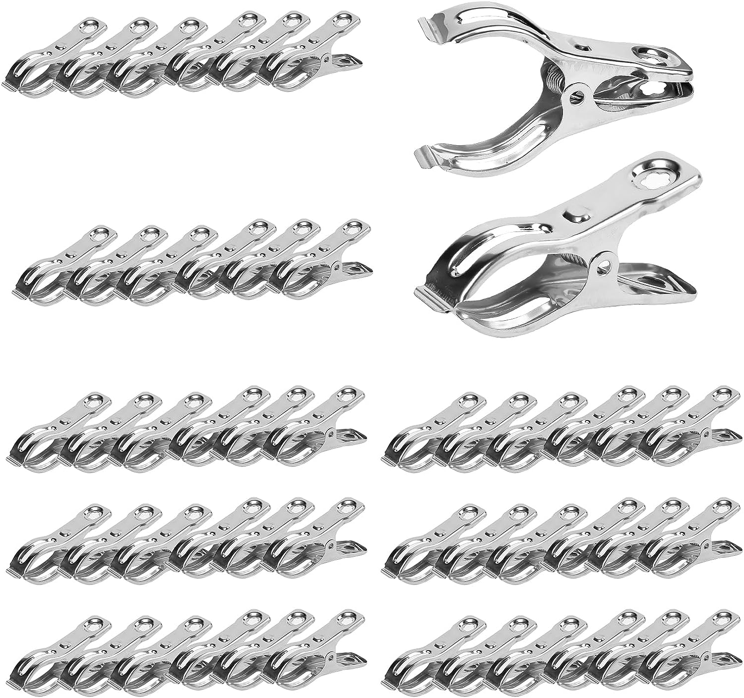 Garden Clips 50 Pieces Stainless Steel Greenhouse Clip 2.3" Clamps