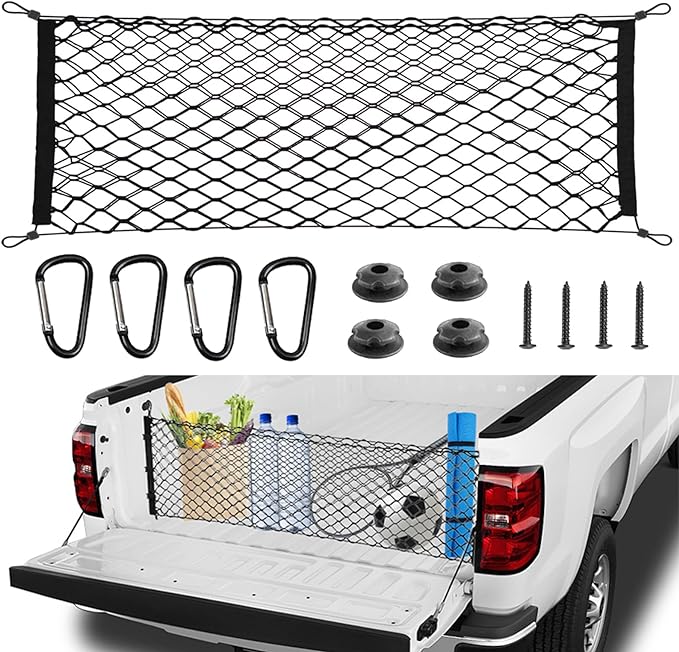 Automotive Cargo Net for Pickup Truck Bed (50" x 18")