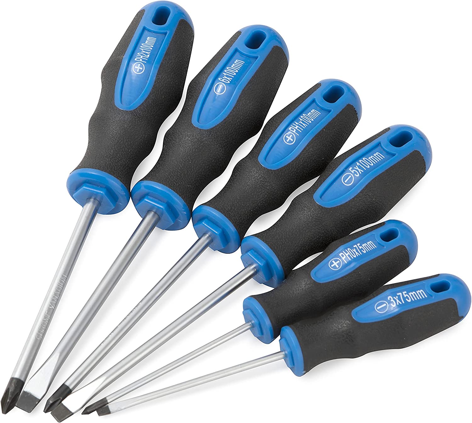 6 Pieces Screwdriver Magnetic Tip Set, 3 Phillips and 3 Flat