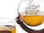 Whiskey Decanter Globe Set with 4 Etched Globe Whisky Glasses, 850ML