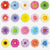 Spring Flowers Thick Gel Cling Sunflowers 20 Pieces, Window Gel Clings Decals Stickers (Sunflowers)