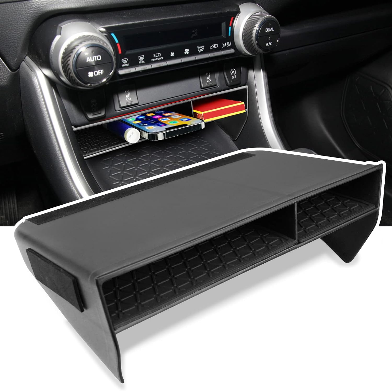 RAV4 Console Organizer 2019-2024, Large Slots 1.14" High