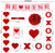 Valentines Day Decorations Set 21 Pieces, Hanging Heart Swirls BE Mine Love Heart XO Garlands Banner