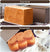 Nonstick Loaf Pan Golden Corrugated Carbon Steel Bread Toast Box Mold with Cover