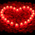 2000 Pieces Red Rose Petals for Romantic Night with 24 Pieces Red Flameless LED Candles, Red