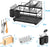 2 Tier Dish Rack Drying Kitchen Sink, Rust-Proof Dish Drainer, Black