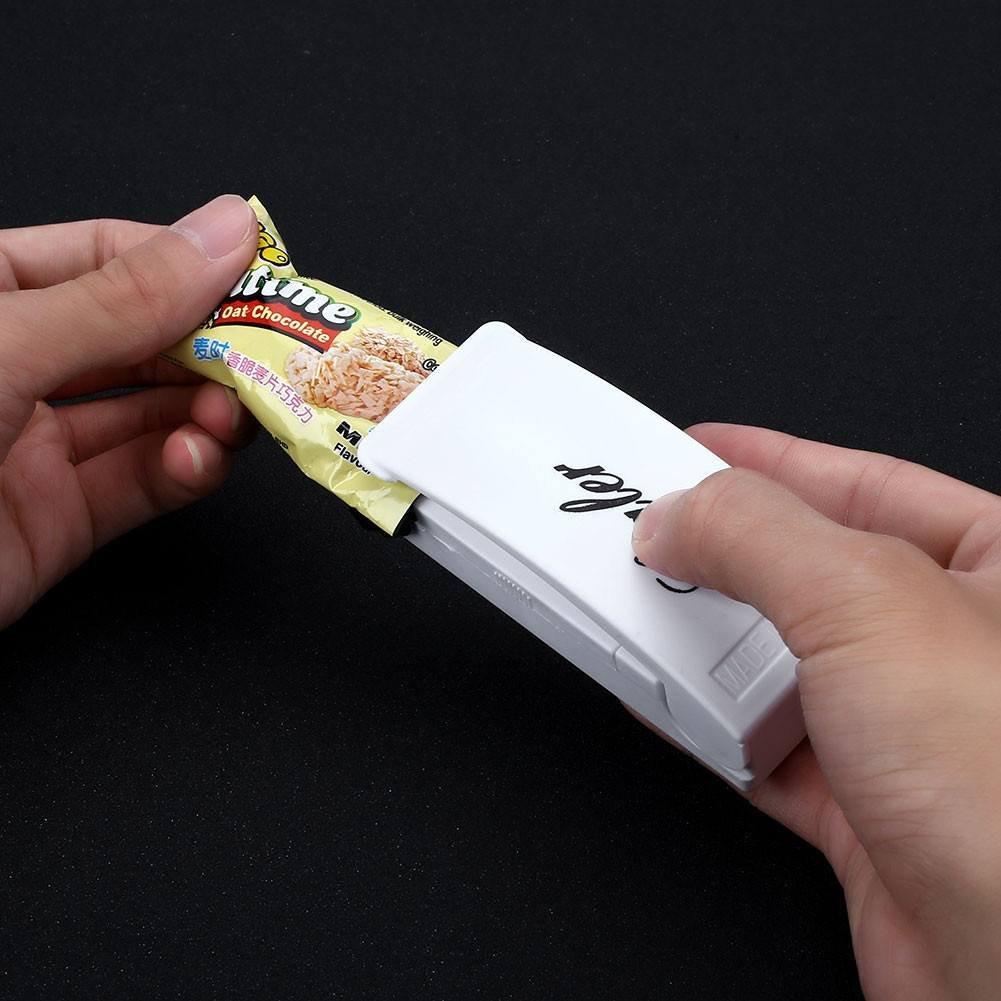 Portable Mini Sealer for Food & Snacks - Reseal Bags on the Go (Battery Operated)