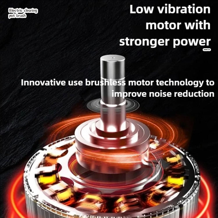 Electric Power Scrubber with Interchangeable Brush Heads for Home Cleaning (Blue)