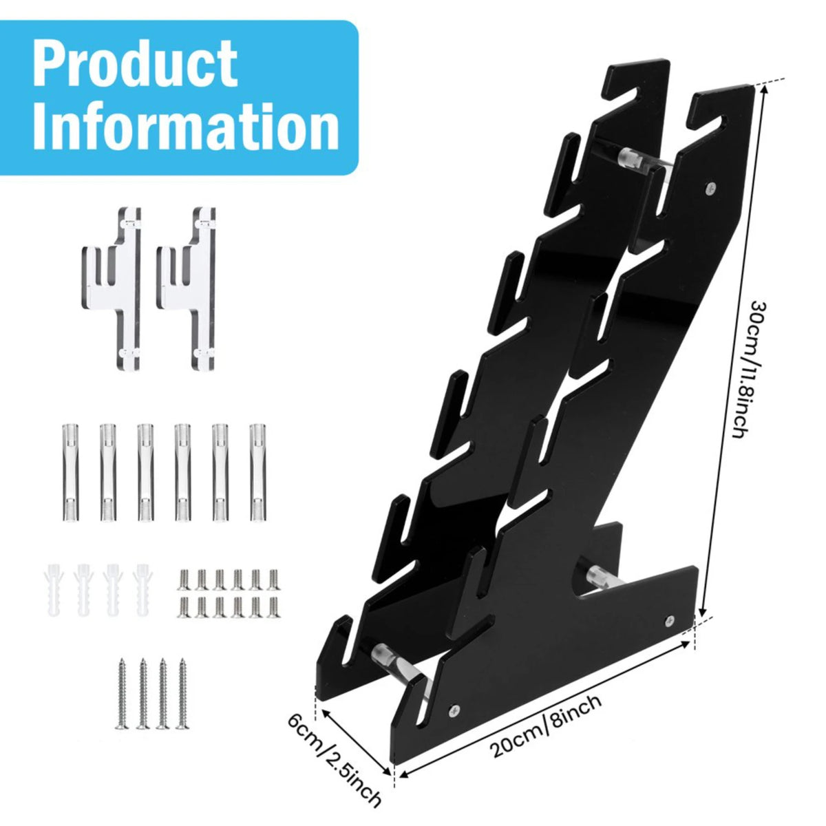 Hat Rack Stand Baseball Cap Organizer 2-Pack for Closet Door Bedroom