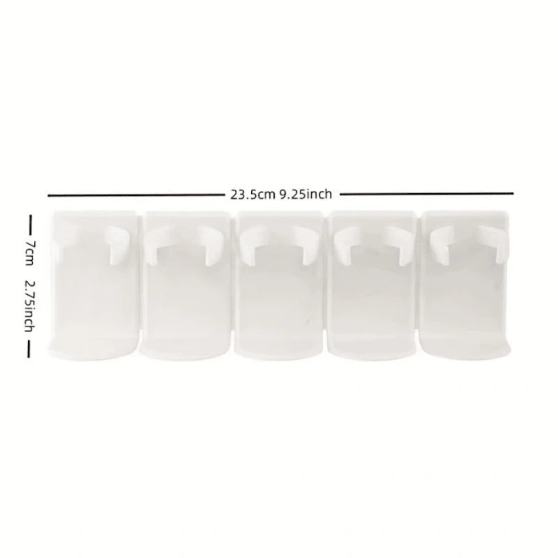 5-Grid Wall Mount Cosmetic Storage Rack