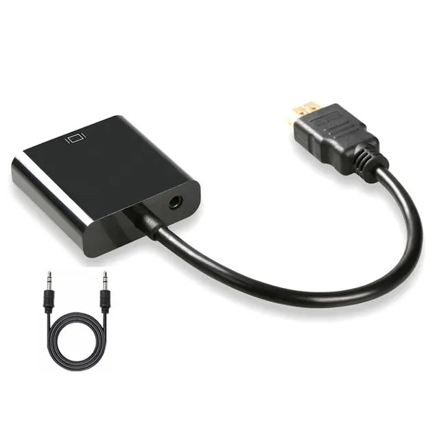 1080p HDMI Male to VGA Female Adapter for PC Laptop Monitor