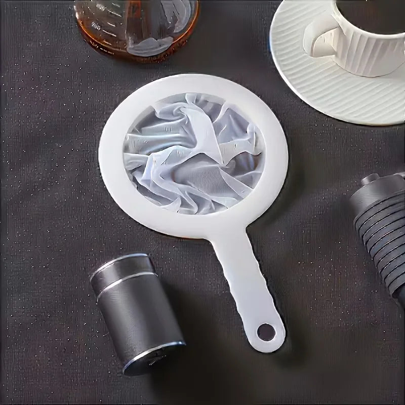 Fine Nylon Strainer Spoon – Reusable Filter for Coffee, Milk, Soy Milk &amp; Yogurt, Kitchen and Dining Tool