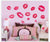 Kisses Wall Sticker Lip Print Love Themed Wall Stickers for Home Decor