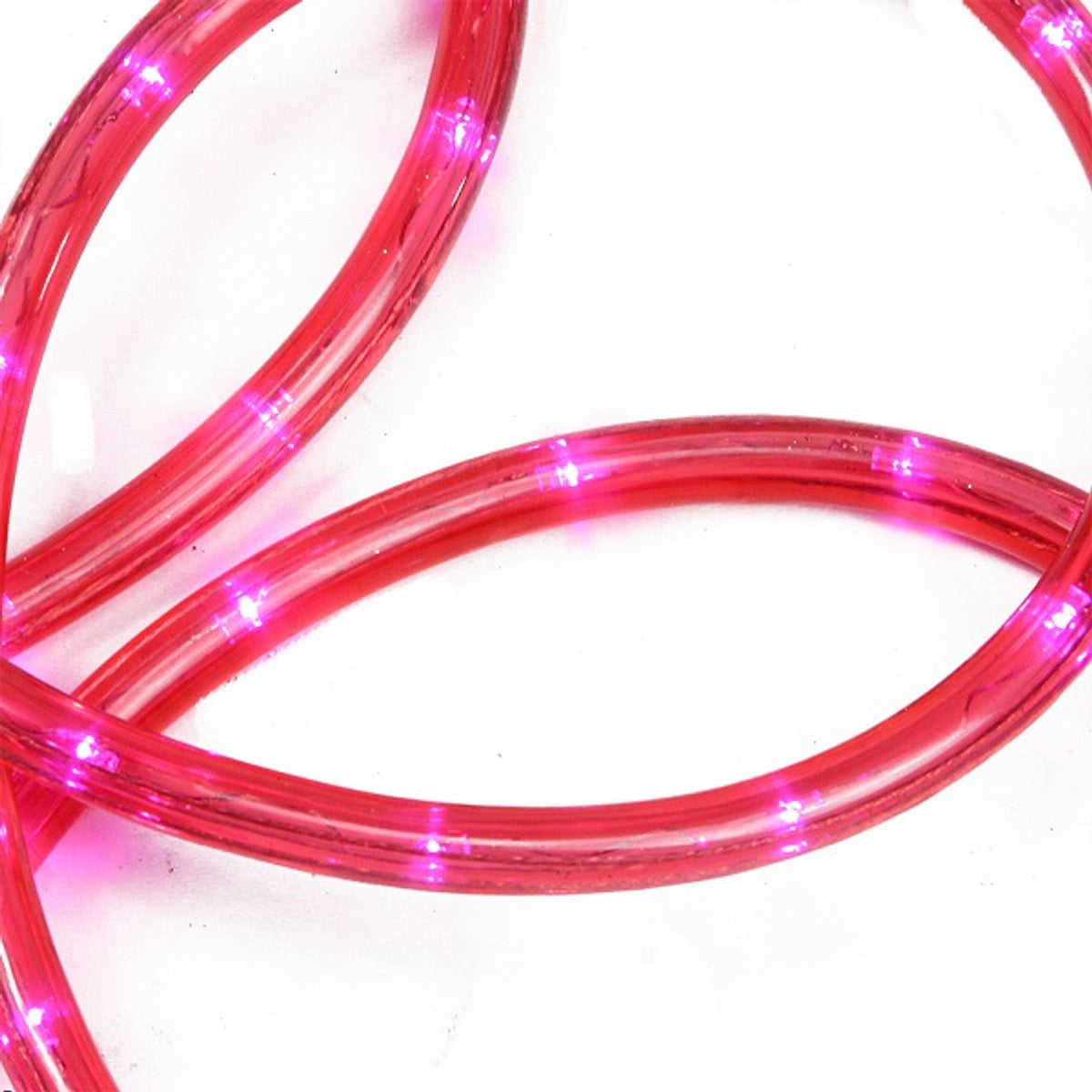 Pre-Lit Pink LED Outdoor 18&#39; Rope Lights