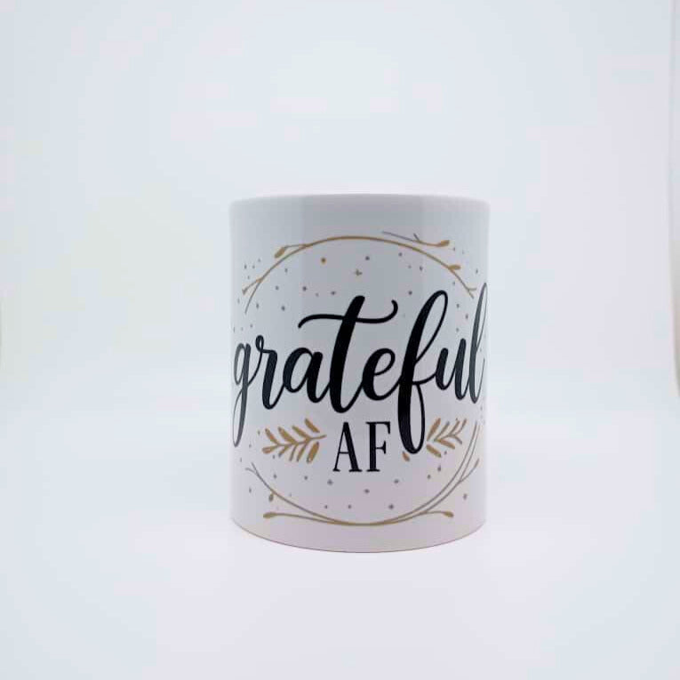 Thanksgiving Grateful AF 11 oz Ceramic Mug