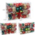 Christmas Tree Decoration 132 Pieces Set Hanging Ornaments Decoration (Red, Green and Gold)