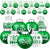 St. Patrick's Day Ball Assorted Ornaments 36PCS Decoration, Green and White Colors