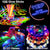 New Years Eve Glow in The Dark Party Supplies, 100 Glow Sticks, 6 Light Up Glasses, 6 Led Headbands