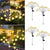 Outdoor Solar Firefly Lights 4 Pack, 48 LED Garden Lights for Yard Patio Pathway Walkway Decoration, Warm White