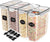 4 Pack Airtight Food Storage Containers & Cereal Dispenser