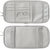 Car Sun Visor Organizer with Multi-Pocket Net Zippers, Gray