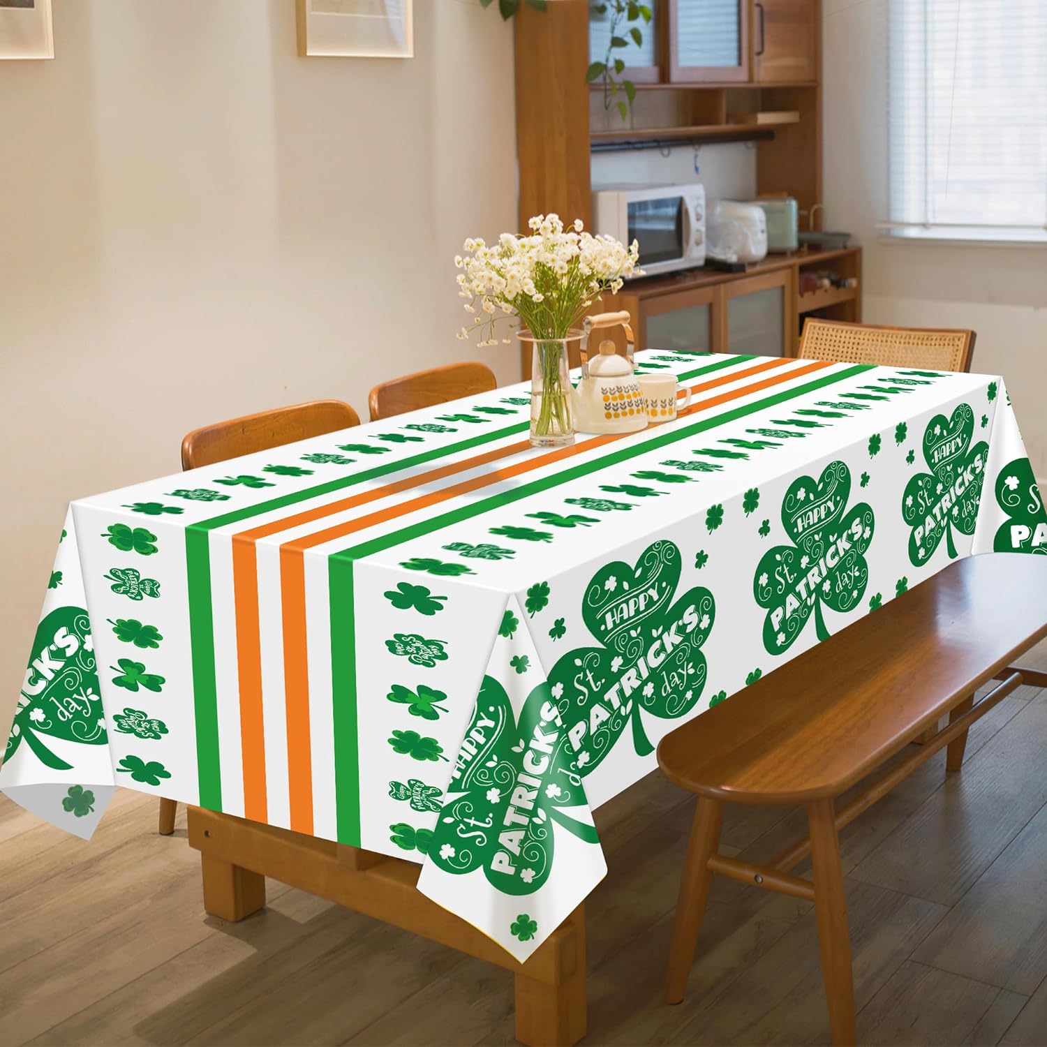 St. Patrick's Day Tablecloth 2 Pack (54" X 108")