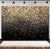 Gold Backdrop Glitter 7' x 5' Black and Gold Backdrop for New Year Holiday Party