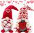 Valentines Day Decor 2 Pack, Elf Gnomes Plush Valentines Day Decoration