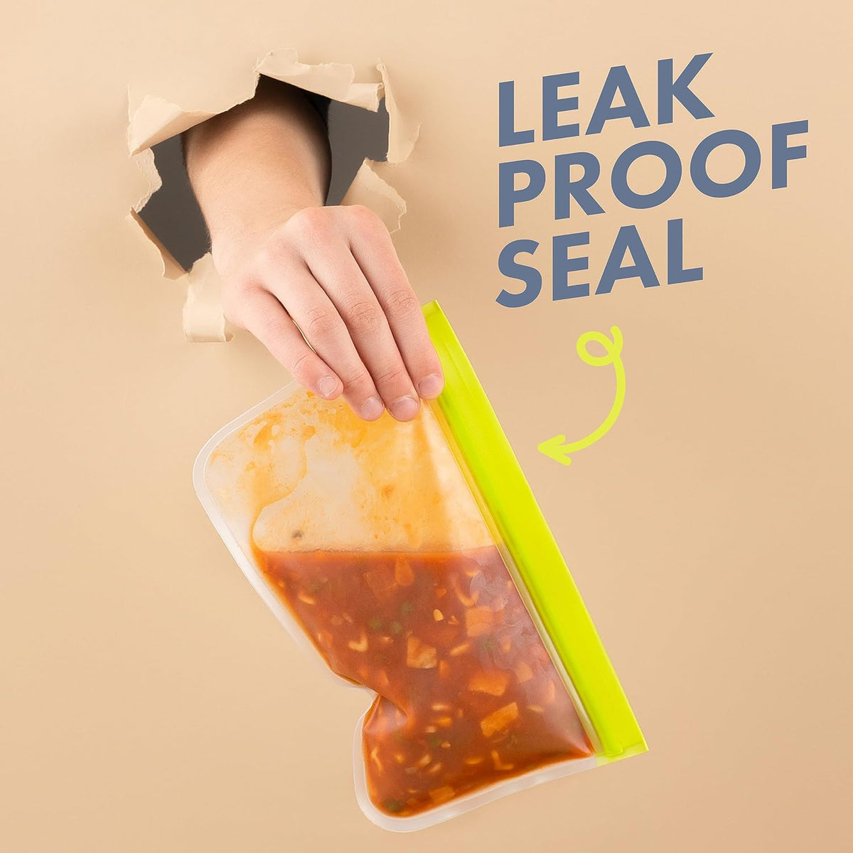 Pack of 10 Reusable Food Grade Storage Bags 2 Gallon (4 Snack Size, 4 MPSU Home Store