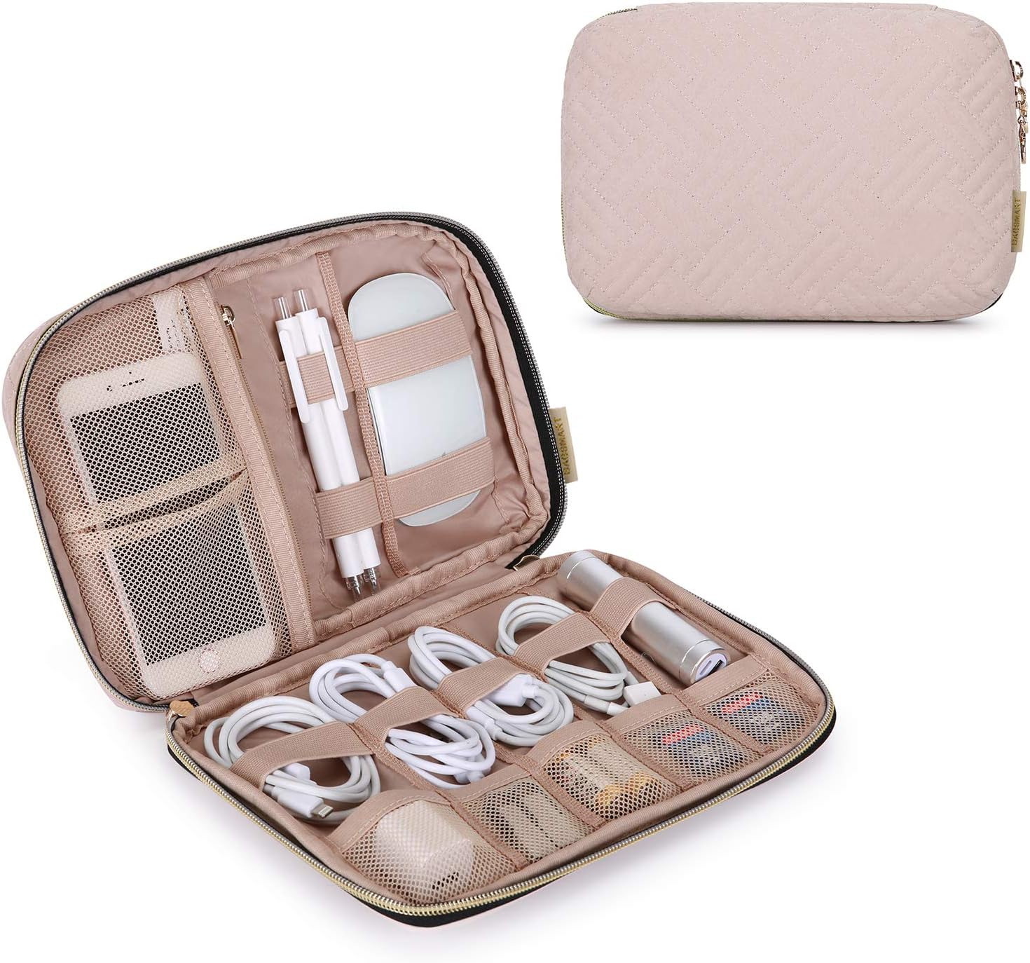 Cord Electronics Organizer Travel Case (Pink)