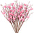 12 Pieces Valentines Day Decor Pink Berry Stems