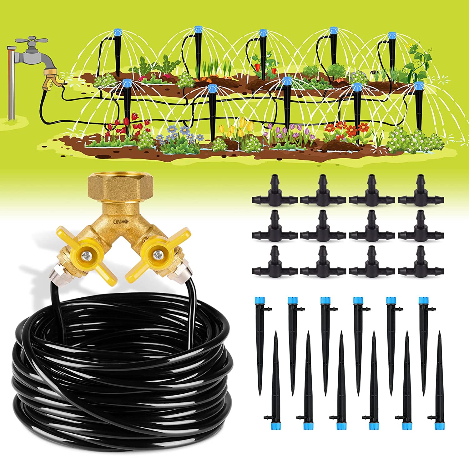 Watering  49.2FT Drip Irrigation Kit System