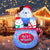 Christmas Inflatables Blowup Decorations 6 FT Polar Bear & Penguins in Best Wishes Cup with Colorful LED Light