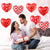 12 Pack Valentine's Day Inflatable Heart 12" Outdoor Decorations Hanging Ornaments