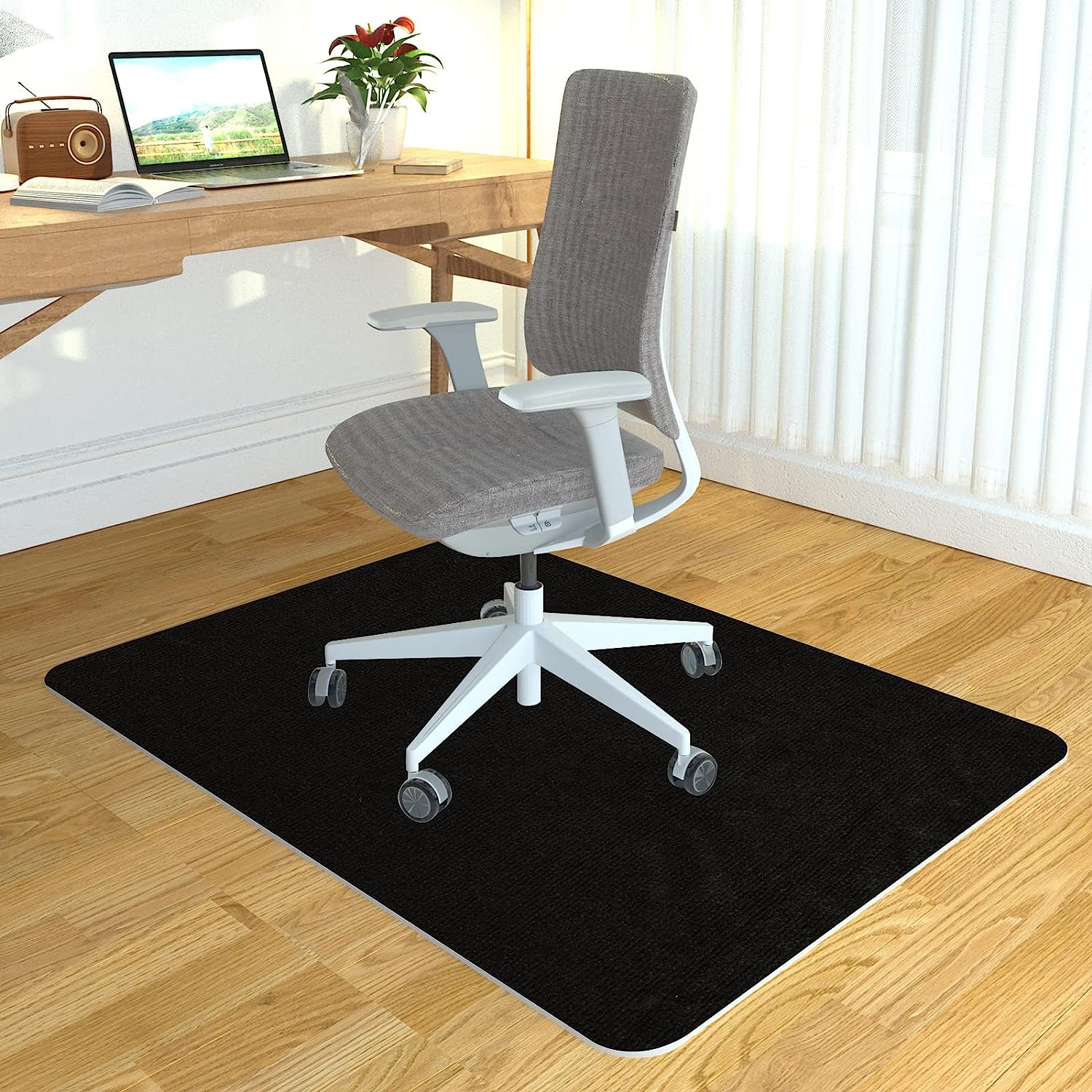 Chair Mat Floor Office Hardwood Protector, 36" × 47" Gaming Rolling Floor Mat