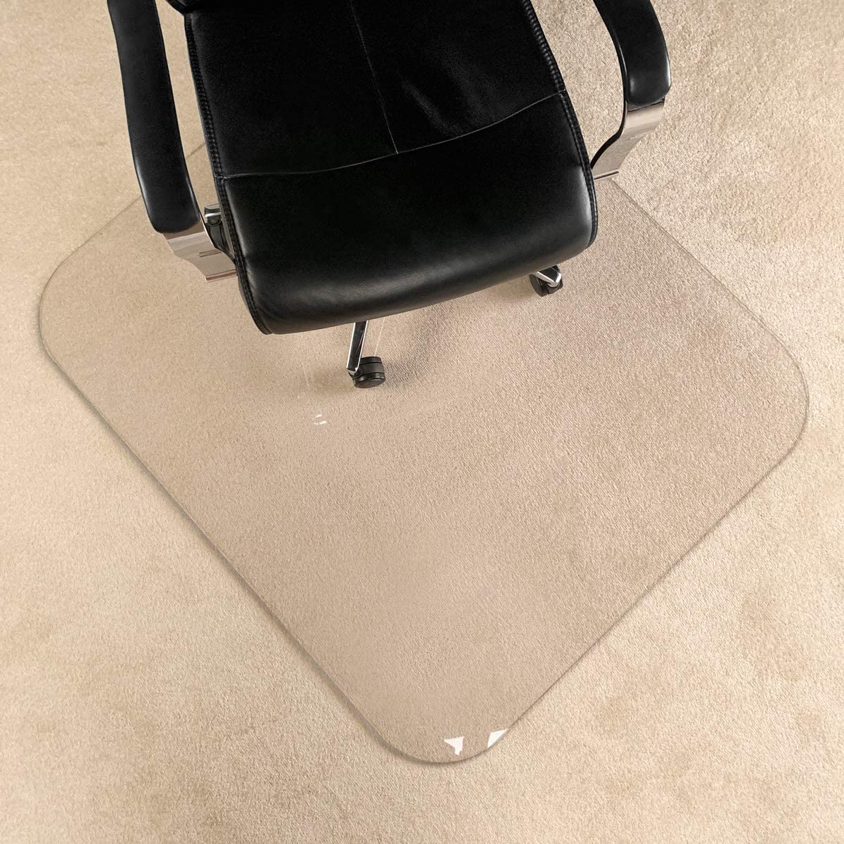 Chair Mat Duty Heavy Hard Floors, Crystal Clear 1/5" Thick 47" x 40"