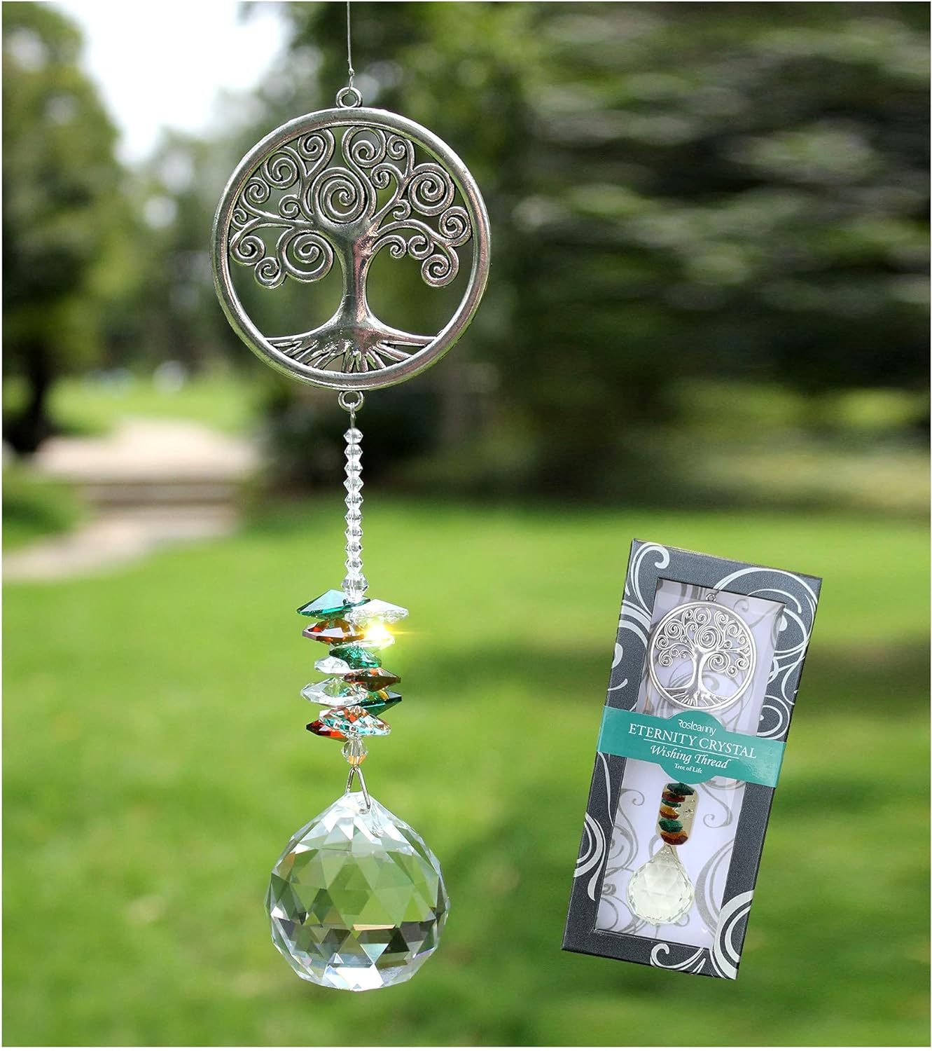 Crystal Garden Suncatcher Hanging Crystals Ornament for Window Rainbow Maker