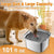 Dog Water Bowl 3L Stainless Steel Dog Bowl with Lid for Messy Drinkers