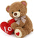 17" Valentine Gift Teddy Bear with Big Red Heart